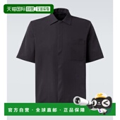 舒适时尚 1h可退 绉条纹衬衫 blue蓝色 香港直邮Herno 男士