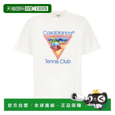 1h可退 香港直邮Casablanca 男士 Club Icon 网球T恤 MPF25JTS001