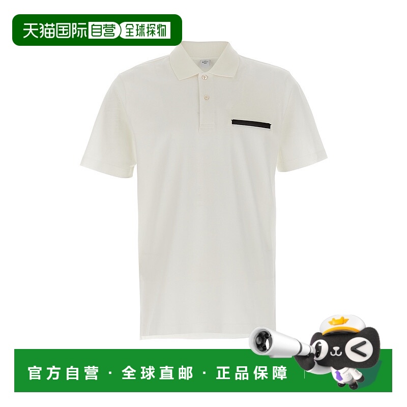 1h可退 香港直邮Berluti 伯尔鲁帝 男士 'Leather Tab' Polo衫 R2