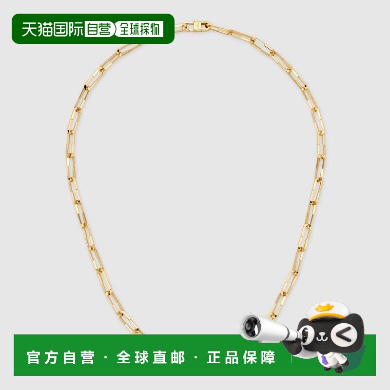 自营欧洲直邮Gucci古驰Link to Love系列女士18k 黄金链条项链