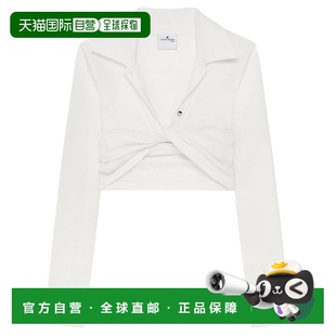 polo衫 1h可退 扭纹短款 女士 225JPO048JS0193 香港直邮Courreges