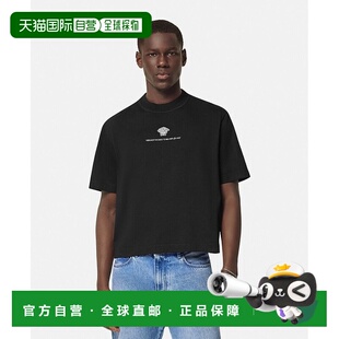香港直邮Versace 徽标T恤 10157381A11054短袖范思哲男装