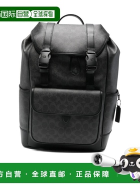 1h可退 香港直邮Coach League翻盖背包 CU201双肩包