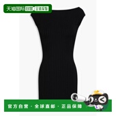 香港直邮Ami Paris 女士 1h可退 罗纹针织迷你连衣裙 FDR006JE000