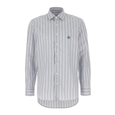 欧洲直邮ETRO 男士衬衫 MRIB000299TR556S8450长袖印花条纹