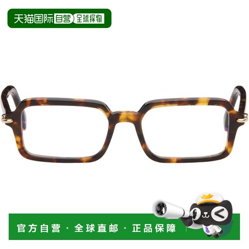 1h可退 香港直邮Fendi 芬迪 女士 棕色 Selleria Blue Light 眼镜