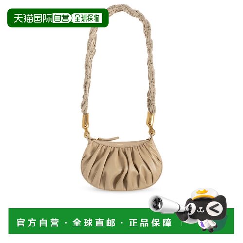 1h可退 香港直邮Balmain 巴尔曼 女士 驼色迷你 Ebene Strap Calf
