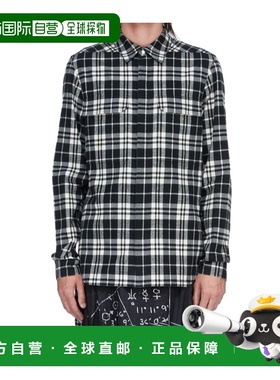 香港直邮Rick Owens 格子长袖衬衫外套 RU01F2236CP
