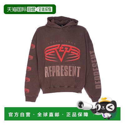 欧洲直邮represent 男士 帽衫运动夹克衫卫衣连帽衫