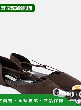 1小时内可退 香港直邮TOTÊME 女士 绒面革芭蕾舞鞋 004162 brown