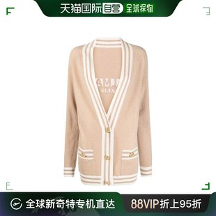 香港直邮Balmain XF1KO000KB01 logo刺绣针织开衫