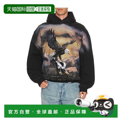 1h可退 香港直邮Represent 男士 Chrome 航空连帽衫 MLM100762