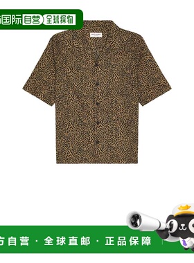 香港直邮Saint Laurent 圣罗兰 男士 夏威夷风短袖衬衫 638555Y04