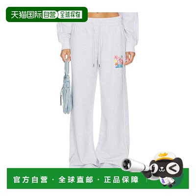 香港直邮Casablanca 女士 刺绣阔腿裤休闲裤裤子 WSS26JTR37201