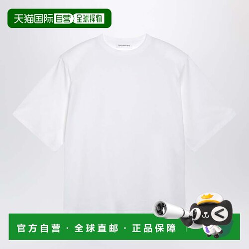香港直邮The Frankie Shop 女士 白色宽松款结构感肩部T恤 TSFS22