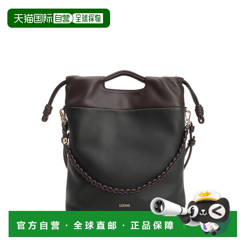 香港直邮LOEWE 女士双肩包 A411FIOX040020 AW2025 黑色 Flamenco