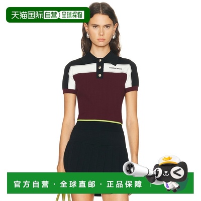 1h可退 香港直邮Casablanca 女士 条纹Polo衫 WSP26KW123301