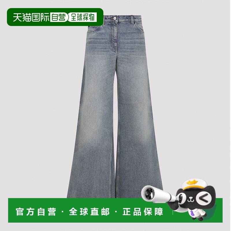 1h可退 欧洲直邮courreges 女士 牛仔裤阔腿裤直筒裤