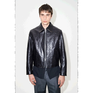 香港直邮Our Legacy 长袖皮夹克 M4239MTD皮衣