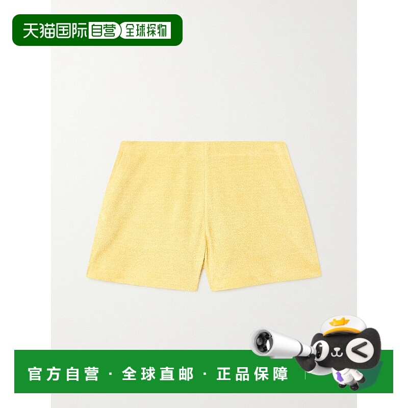1h可退 香港直邮Loro Piana 诺悠翩雅 女士 Linen-terry 短裤 FAM