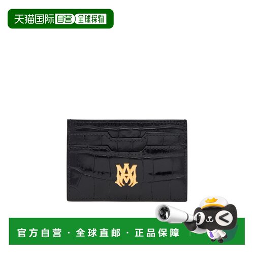 1h可退 香港直邮AMIRI 男士钱包 AMACCO1030001 SS2026 黑色 鳄鱼