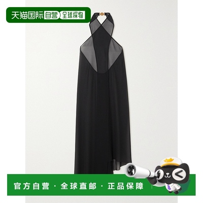 1h可退 香港直邮Versace 范思哲 女士 Farfalla 不对称巴里纱挂脖