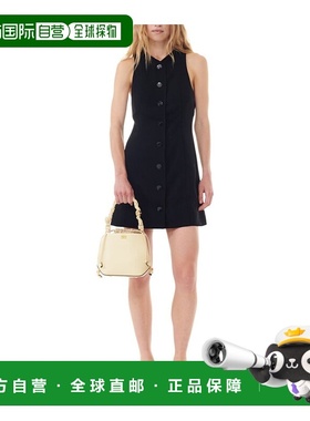 香港直邮Ganni 无袖连衣裙 F9224高端穿搭时髦显瘦 时尚高级感