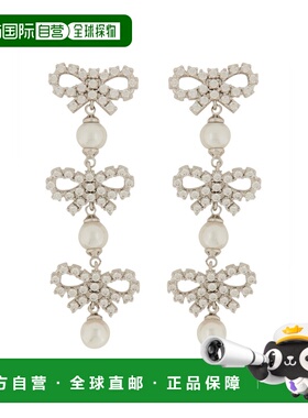 1h可退 香港直邮Self-Portrait 女士 细蝴蝶结耳环 PF25613EPPEAR