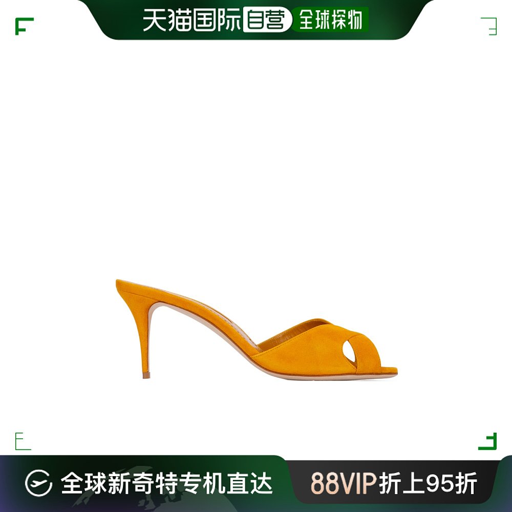 香港直邮Manolo Blahnik logo标识高跟凉鞋 MUMBIM