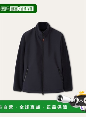 自营欧洲直邮Loro Piana 男士海军蓝细纤维夹克