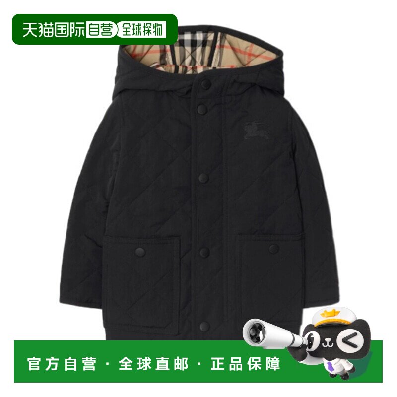 1h可退 香港直邮Burberry 绗缝连帽夹克 81125031