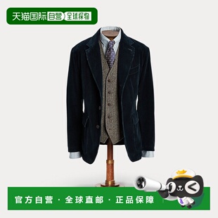 RRL靛蓝色灯芯绒非结构化西装 自营欧洲直邮RALPH LAUREN拉夫劳伦