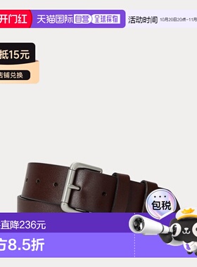 自营欧洲直邮RALPH LAUREN拉夫劳伦Polo带滚轮扣的皮带情人节礼物