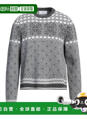 香港直邮Thom Browne 汤姆 布朗 男士 毛衣 grey灰色 舒适时尚