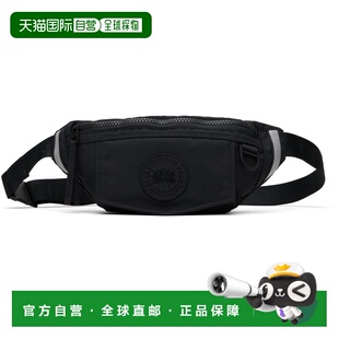 男士 1h可退 加拿大鹅 Goose 黑色黑标系列腰包 香港直邮Canada