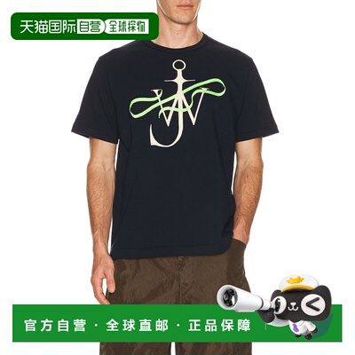 香港直邮J.W. Anderson 男士 缎带锚图案T恤 JT0320PG1937