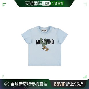 女童 棉质平纹针织T恤童装 莫斯奇诺 香港直邮Moschino