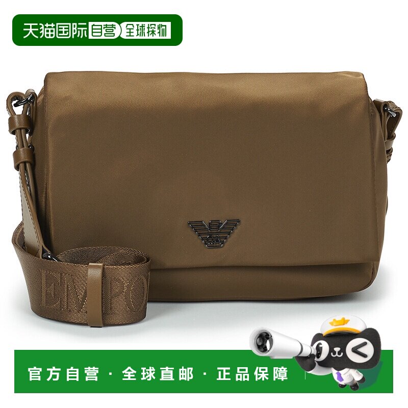 欧洲直邮Emporio Armani 阿玛尼 男包 休闲单肩斜挎包 春夏 棕色