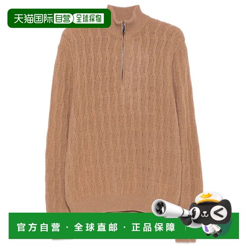 1h可退 香港直邮Etro 艾特罗 男士 ROMA 羊绒1/4拉链套头衫 MRKF0