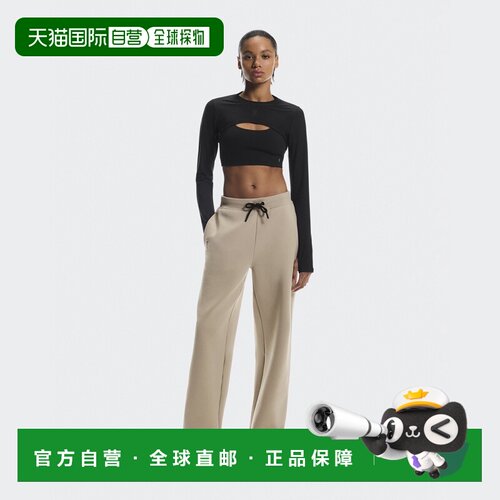 自营欧洲直邮ON昂跑 Focus系列女士沙漠色棉质吸汗透气运动慢跑裤