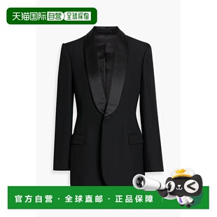 绸缎边粒纹羊毛西装 1h可退 poudre 香港直邮wardrobenyc 女士