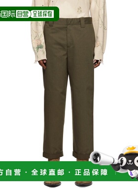 1h可退 香港直邮GOLDEN GOOSE 男士 绿色 Golden 系列长裤 GMP011