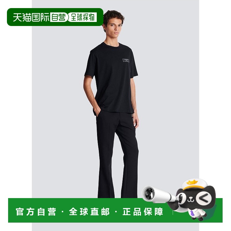 香港直邮Balmain Paris 标签短袖T 恤 CH1EG000JB54