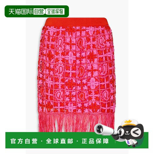 1h可退 香港直邮Etro 艾特罗 女士 流苏钩花迷你半身裙 127649780