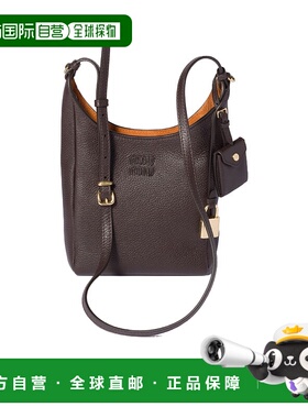 香港直邮Miu Miu 徽标单肩包 5BE0992IFLVOOO斜挎包手提包