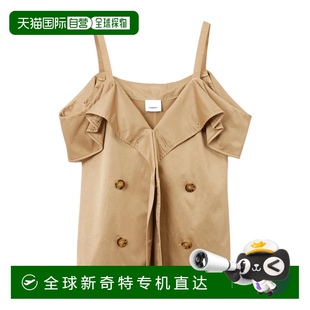香港直邮Burberry 80710901上衣 领吊带设计罩衫