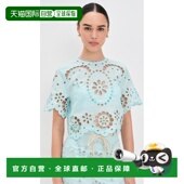 香港直邮ZIMMERMANN 女士 Awaken 1h可退 刺绣紧身胸衣衬衫