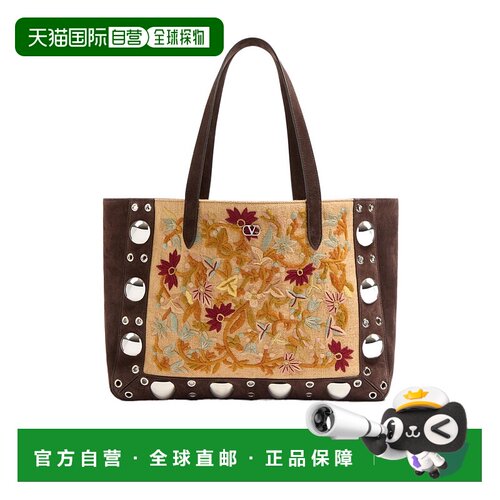 香港直邮Valentino NELLCÔTE 中号刺绣购物袋 WB0R79GRT