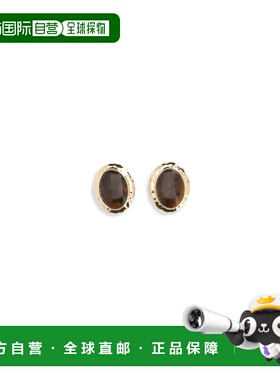 香港直邮Self-Portrait 女士 锤痕金色耳环 RS26600EBRBROWN