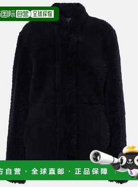 香港直邮TOT&Ecirc;ME 女士 毛羊皮夹克 blue蓝色 舒适时尚外套